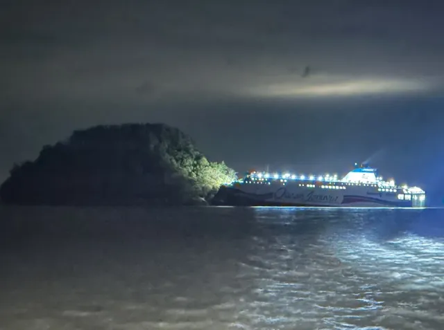 전라남도 신안군 여객선 좌초 현장