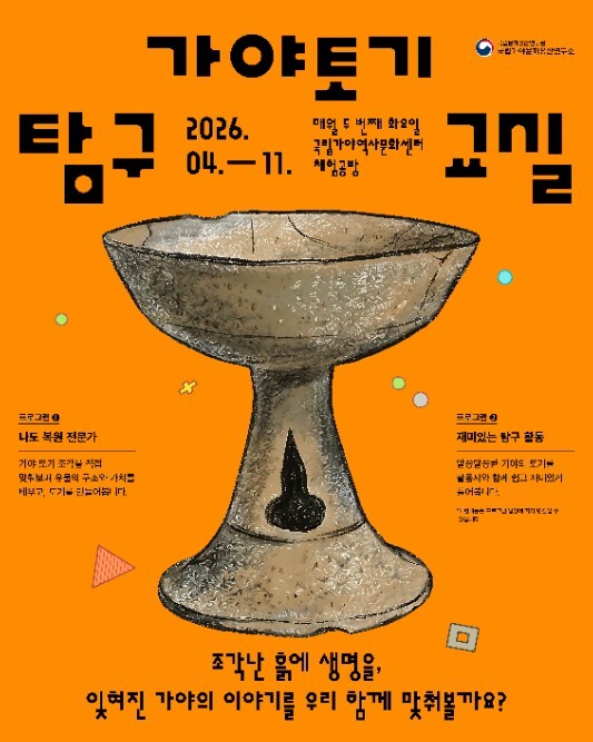 국가유산청, 국립가야역사문화센터에서 즐기는 교실 밖 '가야 토기 탐구'