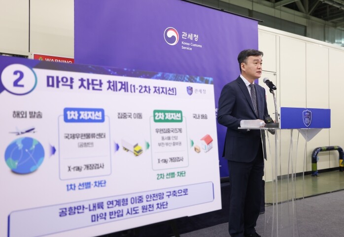 관세청, 국제우편을 통한 마약 차단 '2차 저지선' 구축 60일, 공항만-내륙 연계 국제우편 이중 검사체계 성과 창출
