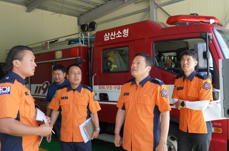 여수소방서, 삼산119지역대 차고지 신축공사 준공… 도서지역 재난대응 능력 강화