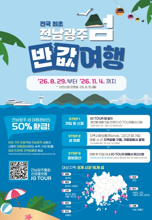 진도군, ‘전남광주 섬 반값 여행’ 운영