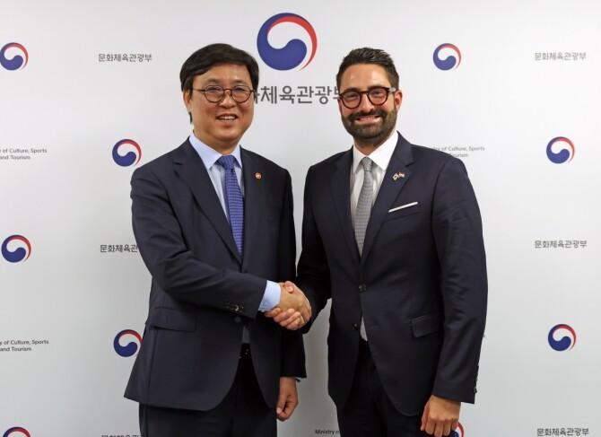 문체부 최휘영 장관, 룩셈부르크 문화부 장관과 면담